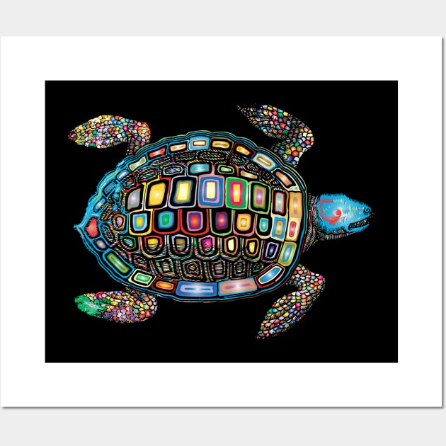 Sea Turtle, animal sea water Wall Art by key_ro